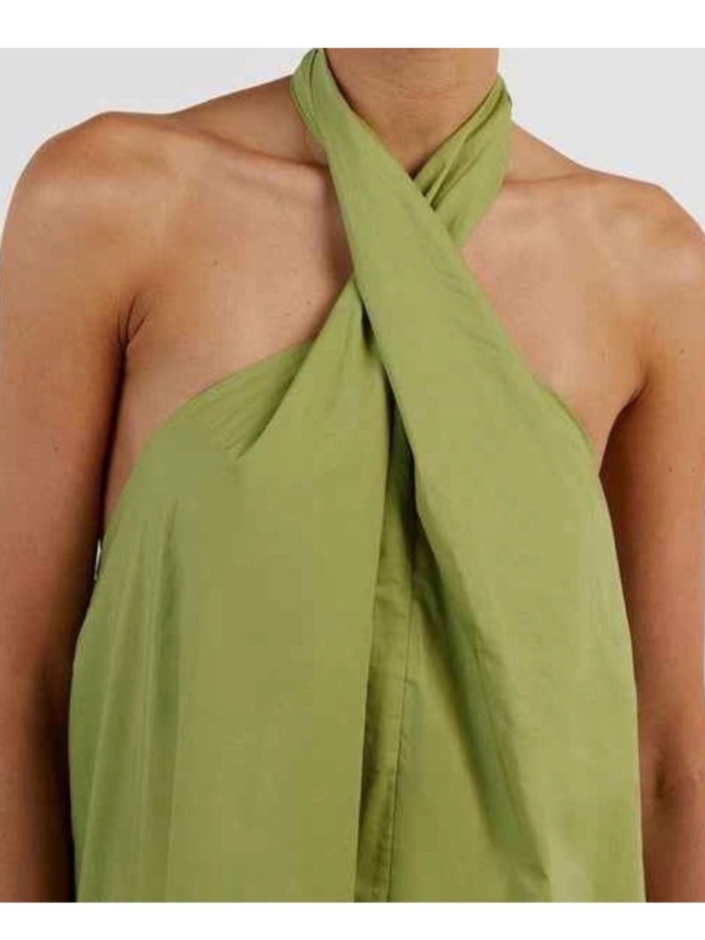 DISSH Olive Green Halter Neck
